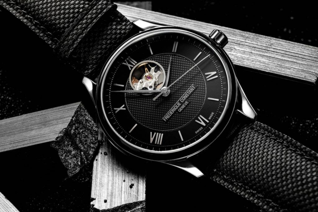 Frederique Constant Classic Index Open Heart Black Line, spécial France